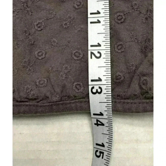 Zara PUFF Sleeve Top Gray Textured GIRL'S Size 2-3 Yrs Toddler Floral Cottage - Picture 9 of 10